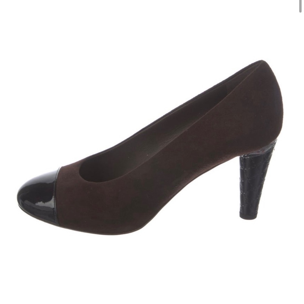 Chanel Suede Pumps 3.5” Brown and Black NIB
Pre 2019-Lagerfeld